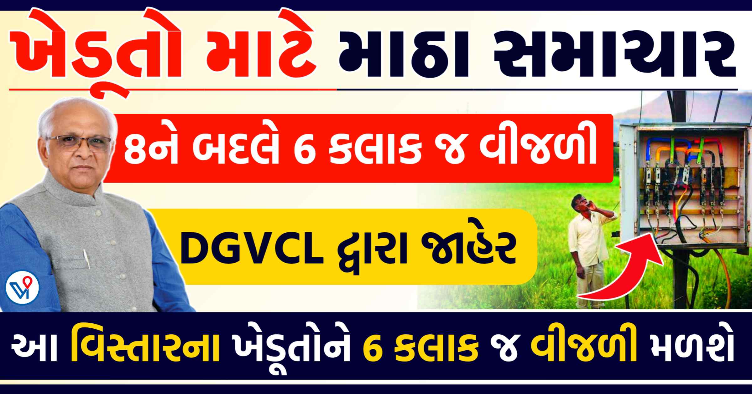 સરકારના નિર્ણયથી ખેડૂતો નિરાશ: આ વિસ્તારના ખેડુતોને 8 કલાકના બદલે 6 કલાક જ વિજળી મળશે