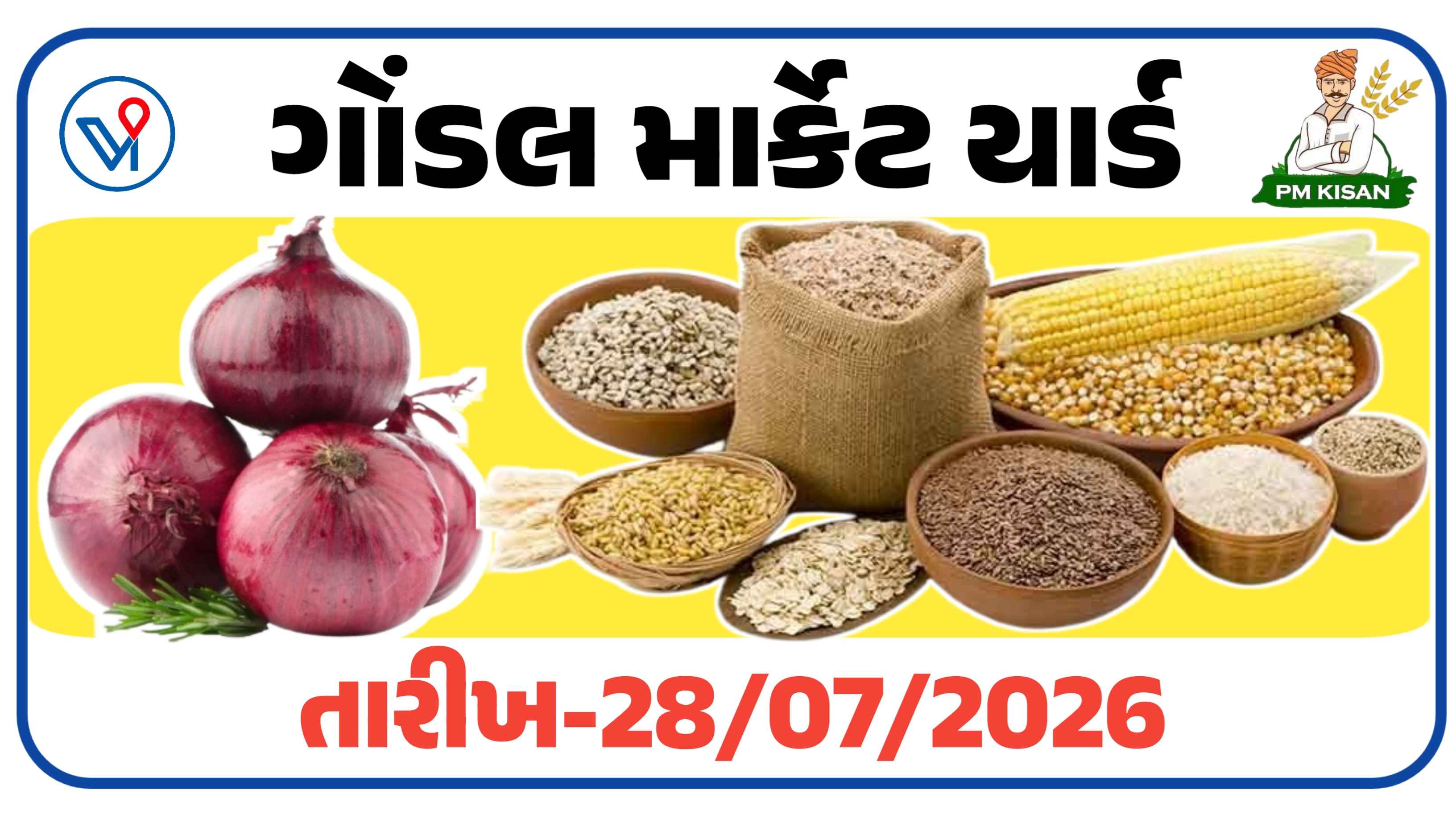 ગોંડલ યાર્ડની તમામ જણસીઓના આજના બજાર ભાવ